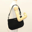 GUCCI Shoulder Bag Wool Black Silver 001 3193 Auth 131899-22