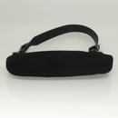 GUCCI Shoulder Bag Wool Black Silver 001 3193 Auth 131899-9