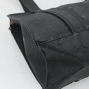 MCM Logogram Vicetos Tote Bag PVC Black Gold Auth 131900-11