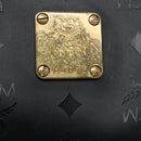 MCM Logogram Vicetos Tote Bag PVC Black Gold Auth 131900-14