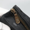 MCM Logogram Vicetos Tote Bag PVC Black Gold Auth 131900-15