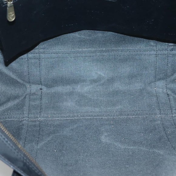 MCM Logogram Vicetos Tote Bag PVC Black Gold Auth 131900