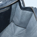 MCM Logogram Vicetos Tote Bag PVC Black Gold Auth 131900-17