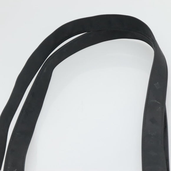 MCM Logogram Vicetos Tote Bag PVC Black Gold Auth 131900