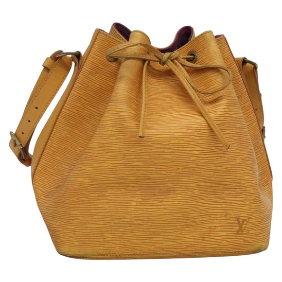 LOUIS VUITTON Epi Petit Noe Shoulder Bag Yellow M44109 LV Auth 131902