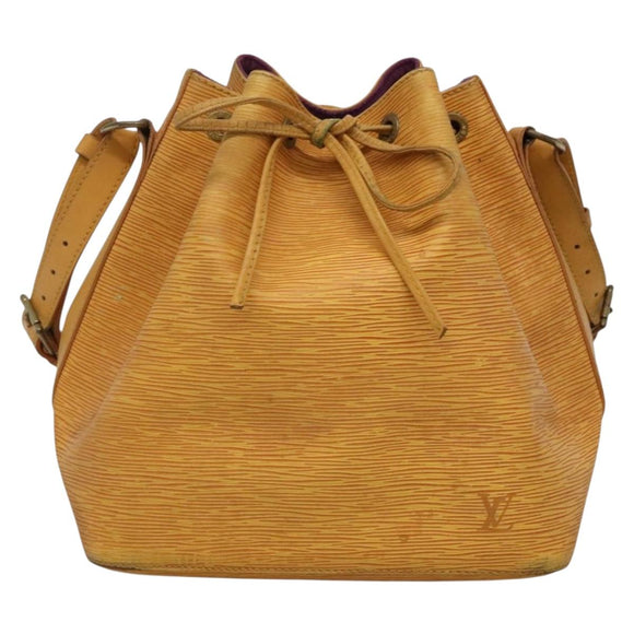 LOUIS VUITTON Epi Petit Noe Shoulder Bag Yellow M44109 LV Auth 131902