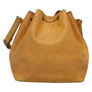 LOUIS VUITTON Epi Petit Noe Shoulder Bag Yellow M44109 LV Auth 131902-2