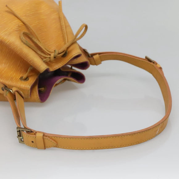 LOUIS VUITTON Epi Petit Noe Shoulder Bag Yellow M44109 LV Auth 131902