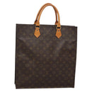LOUIS VUITTON Monogram Sac Plat Hand Bag M51140 LV Auth 131903-1