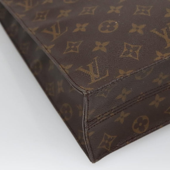 LOUIS VUITTON Monogram Sac Plat Hand Bag M51140 LV Auth 131903