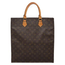 LOUIS VUITTON Monogram Sac Plat Hand Bag M51140 LV Auth 131903-13