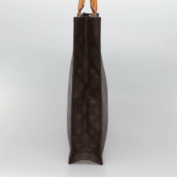 LOUIS VUITTON Monogram Sac Plat Hand Bag M51140 LV Auth 131903