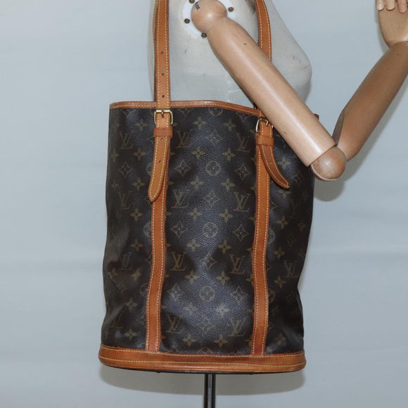 LOUIS VUITTON Monogram Bucket GM Shoulder Bag M42236 LV Auth 131917