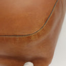 PRADA Chain Shoulder Bag Leather Brown Gold Auth 131928-10