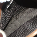 PRADA Chain Shoulder Bag Leather Brown Gold Auth 131928-16