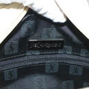 SAINT LAURENT Hand Bag Leather Cream Auth 131938-16