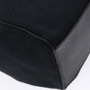 GUCCI GG Canvas Shoulder Bag Black Gold 154981 Auth 131939-16