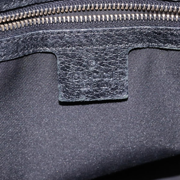 GUCCI GG Canvas Shoulder Bag Black Gold 154981 Auth 131939