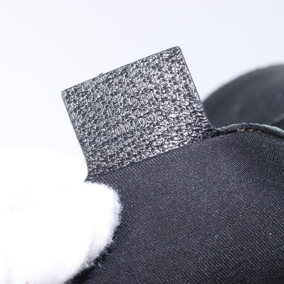 GUCCI GG Canvas Shoulder Bag Black Gold 154981 Auth 131939