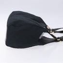 GUCCI GG Canvas Shoulder Bag Black Gold 154981 Auth 131939-3