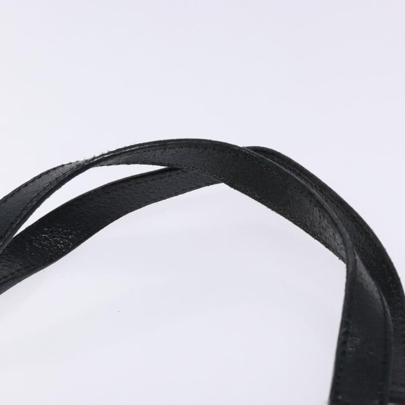 GUCCI GG Canvas Shoulder Bag Black Gold 154981 Auth 131939