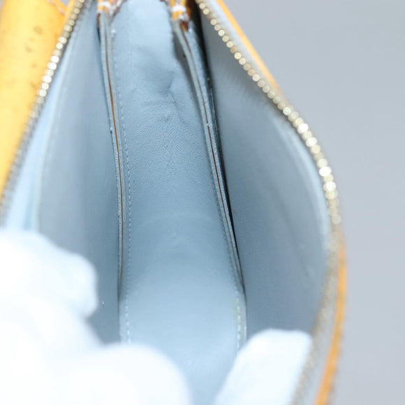 LOUIS VUITTON Monogram Vernis Motto Accessory Pouch Gris M91030 LV Auth 131944