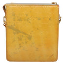 LOUIS VUITTON Monogram Vernis Motto Accessory Pouch Gris M91030 LV Auth 131944-2