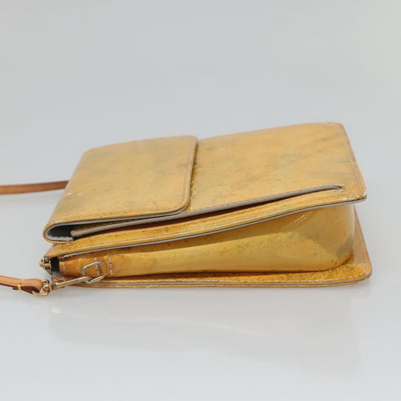 LOUIS VUITTON Monogram Vernis Motto Accessory Pouch Gris M91030 LV Auth 131944