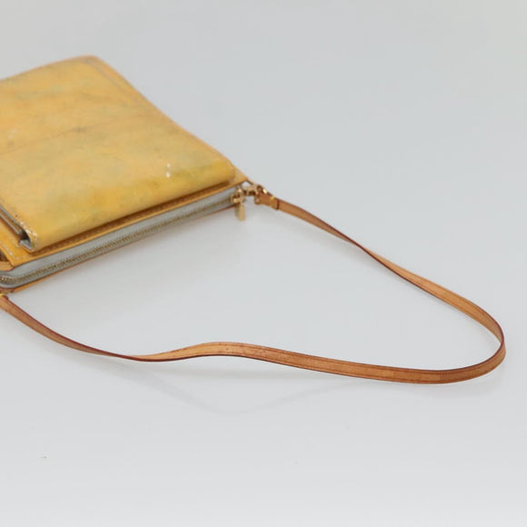 LOUIS VUITTON Monogram Vernis Motto Accessory Pouch Gris M91030 LV Auth 131944