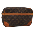 LOUIS VUITTON Monogram Compiegne 28 Clutch Bag M51845 LV Auth 131951-1