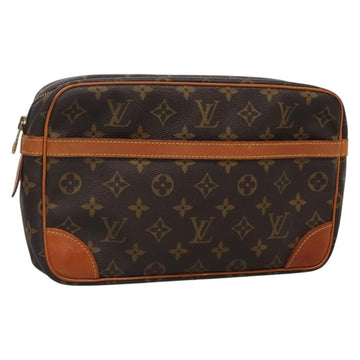 LOUIS VUITTON Monogram Compiegne 28 Clutch Bag M51845 LV Auth 131951