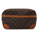 LOUIS VUITTON Monogram Compiegne 28 Clutch Bag M51845 LV Auth 131951-13