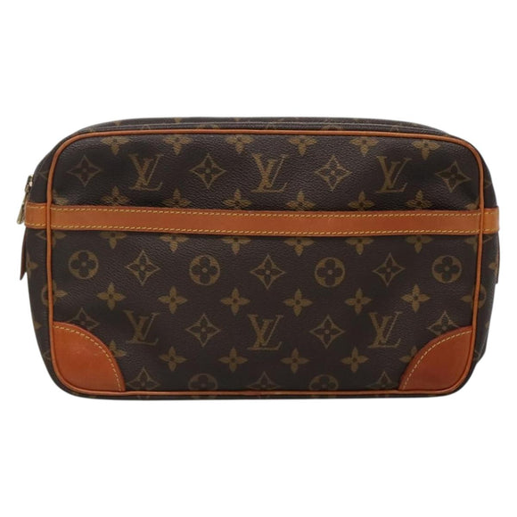 LOUIS VUITTON Monogram Compiegne 28 Clutch Bag M51845 LV Auth 131951