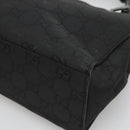 GUCCI Bamboo GG Canvas Hand Bag Nylon Black 002 1016 Auth 131953-9