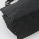 GUCCI Bamboo GG Canvas Hand Bag Nylon Black 002 1016 Auth 131953-16
