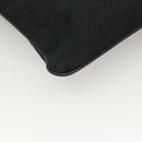 GUCCI GG Canvas Web Sherry Line Shoulder Bag Black Silver 146309 Auth 131956-15