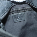 GUCCI GG Canvas Web Sherry Line Shoulder Bag Black Silver 146309 Auth 131956-18