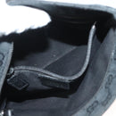 GUCCI GG Canvas Web Sherry Line Shoulder Bag Black Silver 146309 Auth 131956-22