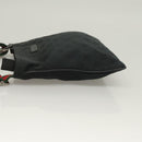 GUCCI GG Canvas Web Sherry Line Shoulder Bag Black Silver 146309 Auth 131956-4