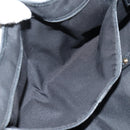 GUCCI GG Canvas Web Sherry Line Pretty Tote Bag Black Gold 163805 Auth 131957V-11