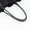 GUCCI GG Canvas Web Sherry Line Pretty Tote Bag Black Gold 163805 Auth 131957V-7