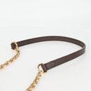 GUCCI GG Marmont Web Sherry Line Chain Bag PVC Beige Gold 550618 Auth 131980M-8