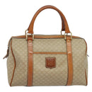 CELINE Macadam Canvas Hand Bag PVC Beige Gold Auth 131982-13