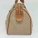CELINE Macadam Canvas Hand Bag PVC Beige Gold Auth 131982-4