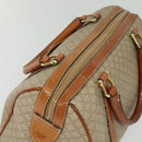 CELINE Macadam Canvas Hand Bag PVC Beige Gold Auth 131982-6