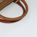 CELINE Macadam Canvas Hand Bag PVC Beige Gold Auth 131982-7