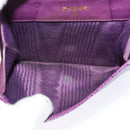 CHANEL COCO Mark Wallet Caviar Skin Purple Gold CC Auth 131984-10