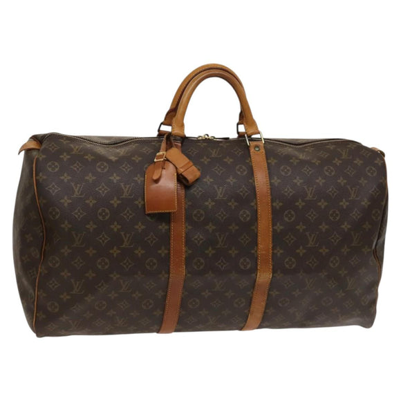 LOUIS VUITTON Monogram Keepall 60 Boston Bag M41422 LV Auth 131991