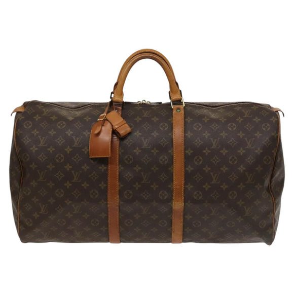 LOUIS VUITTON Monogram Keepall 60 Boston Bag M41422 LV Auth 131991