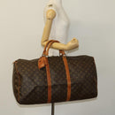 LOUIS VUITTON Monogram Keepall 60 Boston Bag M41422 LV Auth 131991-23